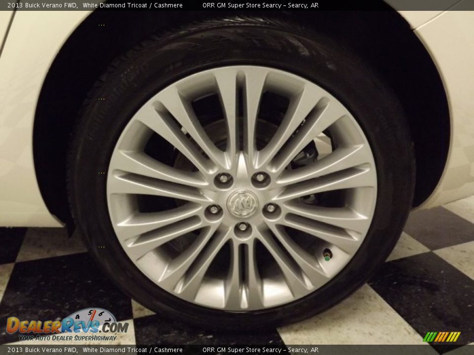 2013 Buick Verano FWD White Diamond Tricoat / Cashmere Photo #19