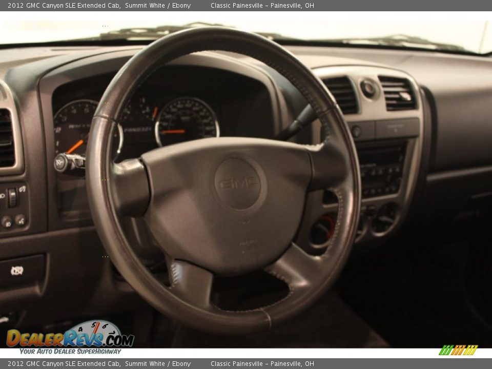 2012 GMC Canyon SLE Extended Cab Summit White / Ebony Photo #6