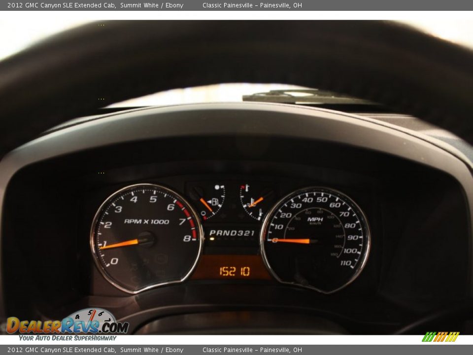 2012 GMC Canyon SLE Extended Cab Summit White / Ebony Photo #7