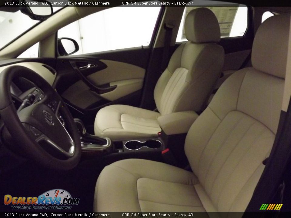 2013 Buick Verano FWD Carbon Black Metallic / Cashmere Photo #11