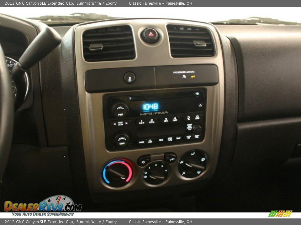 2012 GMC Canyon SLE Extended Cab Summit White / Ebony Photo #9