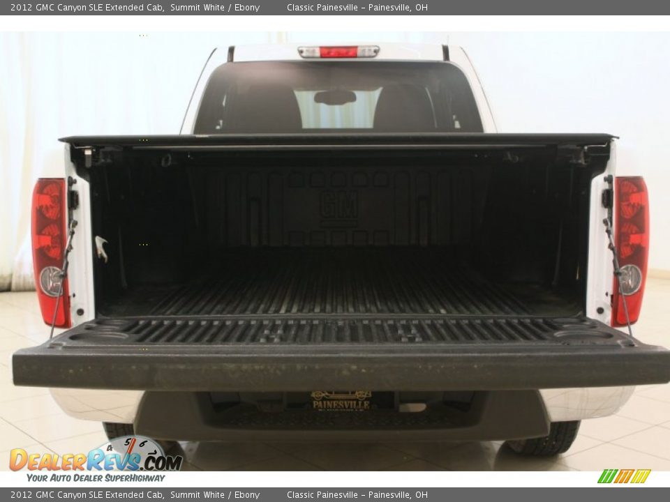 2012 GMC Canyon SLE Extended Cab Summit White / Ebony Photo #13