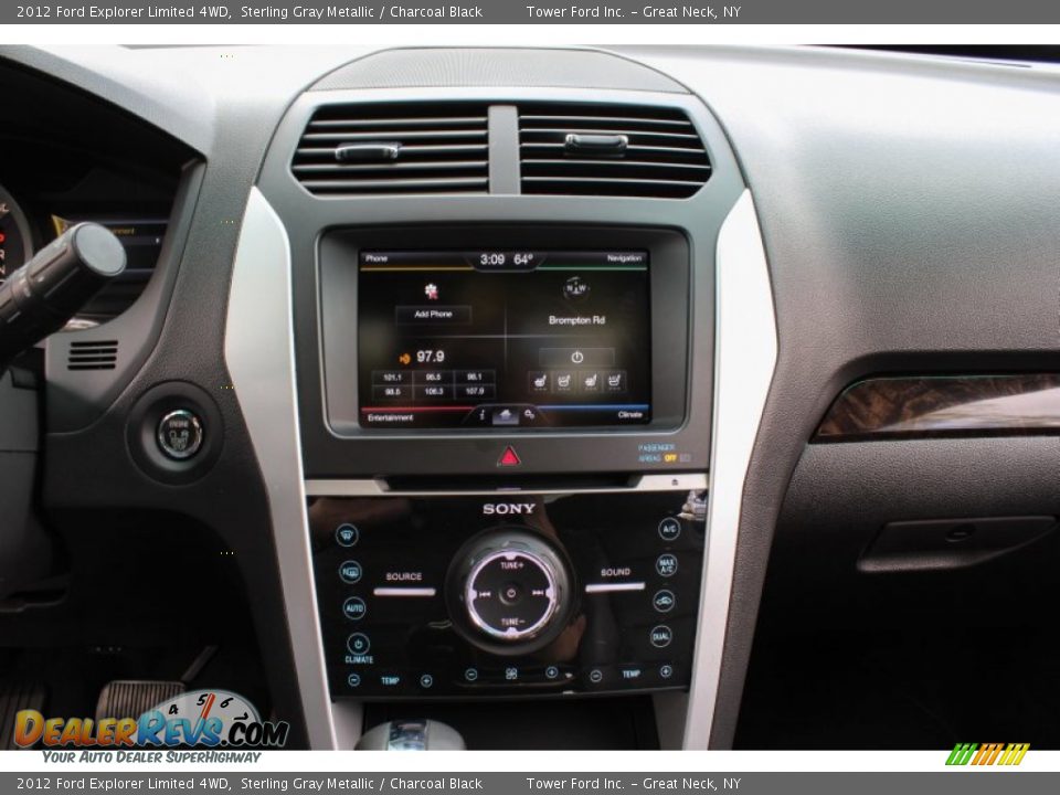 2012 Ford Explorer Limited 4WD Sterling Gray Metallic / Charcoal Black Photo #20