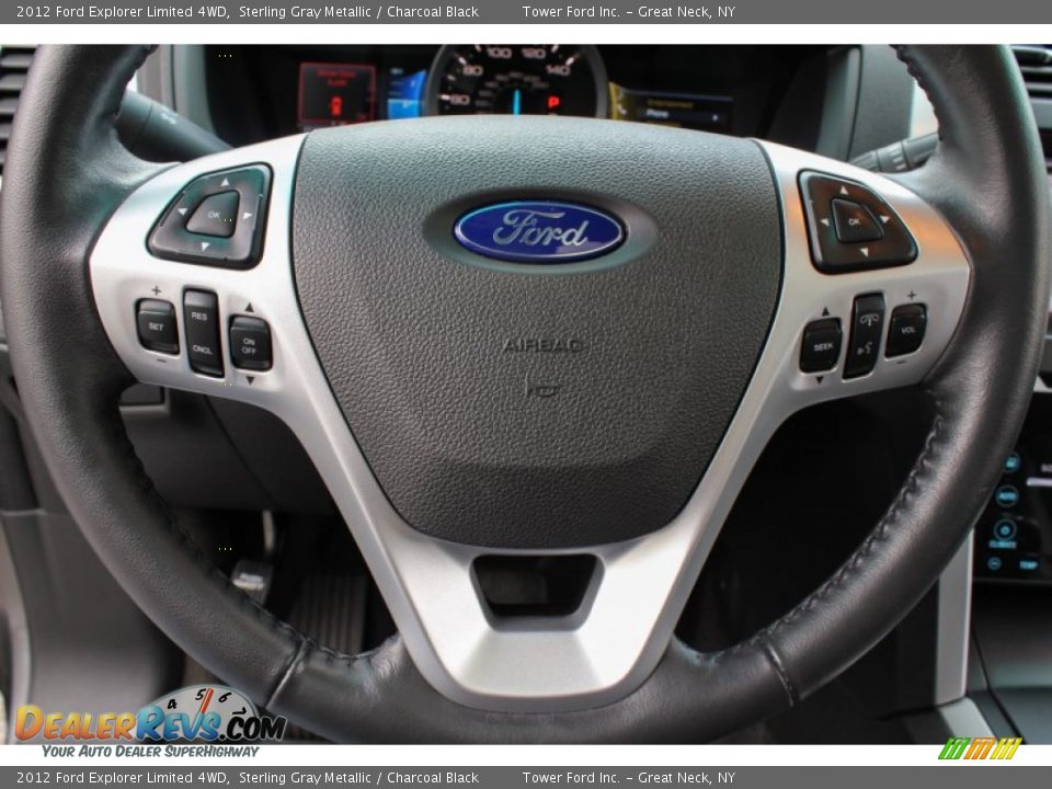 2012 Ford Explorer Limited 4WD Sterling Gray Metallic / Charcoal Black Photo #24
