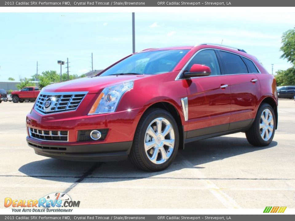 2013 Cadillac SRX Performance FWD Crystal Red Tintcoat / Shale/Brownstone Photo #2