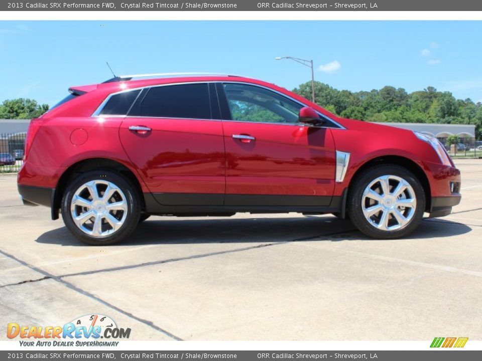 2013 Cadillac SRX Performance FWD Crystal Red Tintcoat / Shale/Brownstone Photo #6