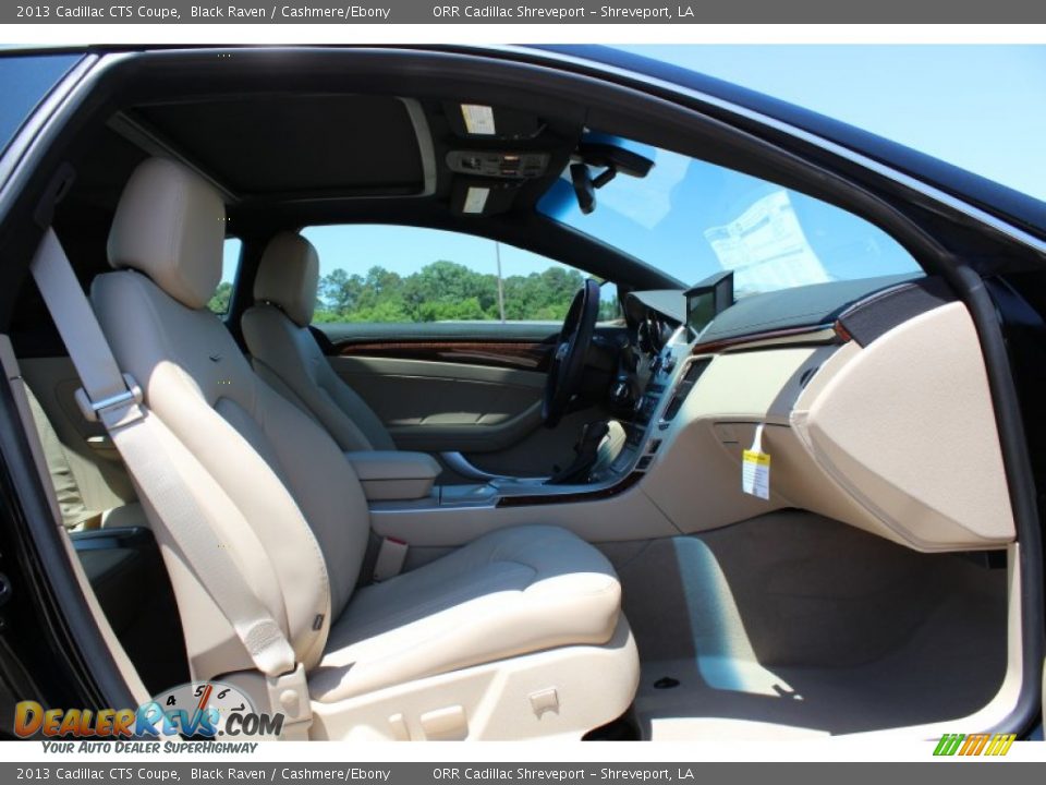 2013 Cadillac CTS Coupe Black Raven / Cashmere/Ebony Photo #18