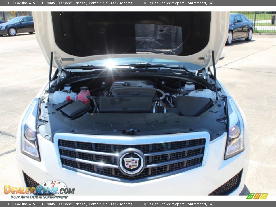 2013 Cadillac ATS 2.5L White Diamond Tricoat / Caramel/Jet Black Accents Photo #10