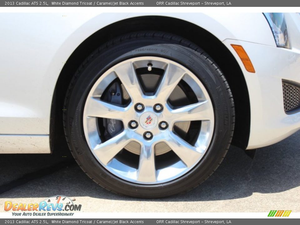 2013 Cadillac ATS 2.5L White Diamond Tricoat / Caramel/Jet Black Accents Photo #12