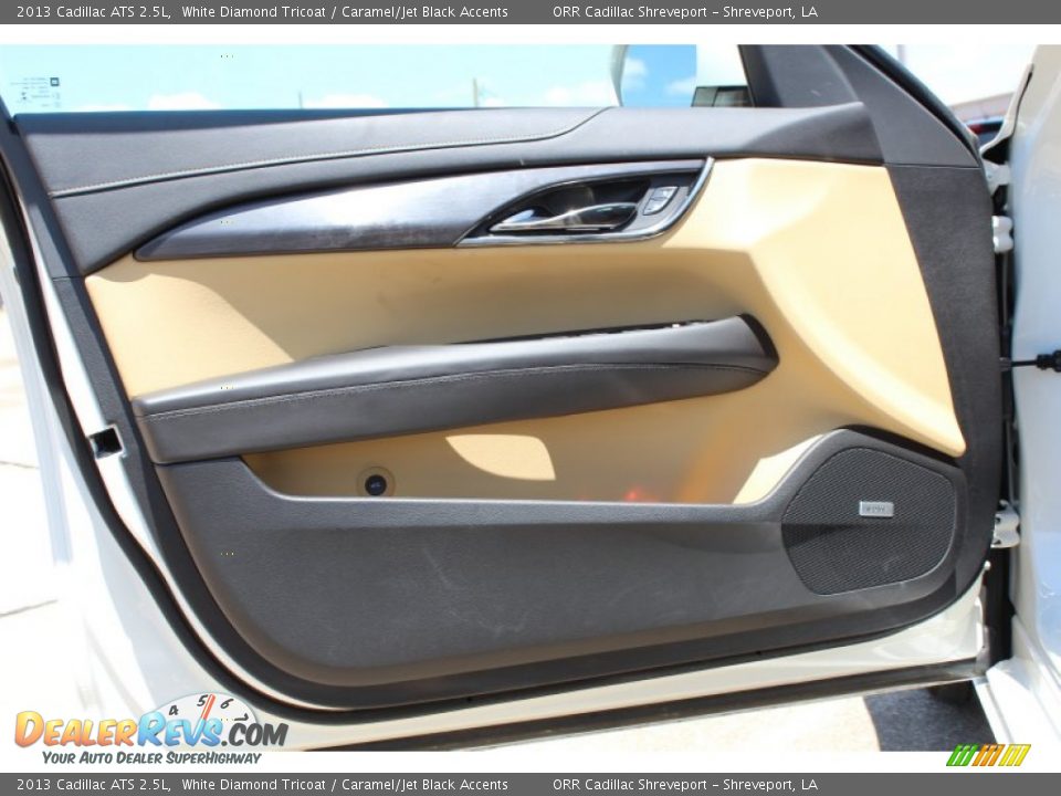 2013 Cadillac ATS 2.5L White Diamond Tricoat / Caramel/Jet Black Accents Photo #15
