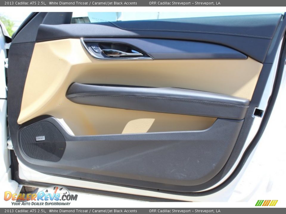 2013 Cadillac ATS 2.5L White Diamond Tricoat / Caramel/Jet Black Accents Photo #17