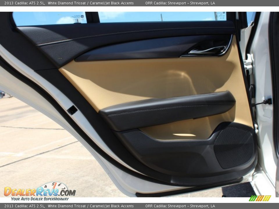 2013 Cadillac ATS 2.5L White Diamond Tricoat / Caramel/Jet Black Accents Photo #19