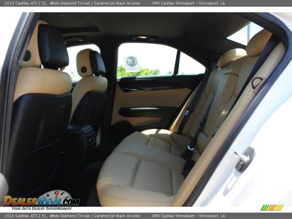 2013 Cadillac ATS 2.5L White Diamond Tricoat / Caramel/Jet Black Accents Photo #20