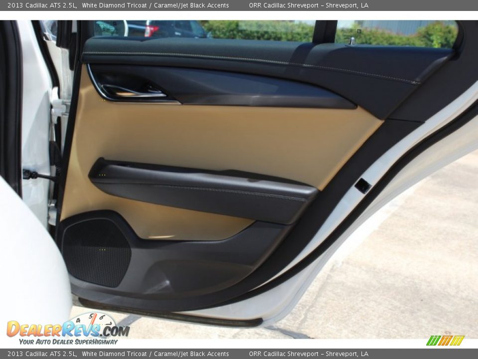 2013 Cadillac ATS 2.5L White Diamond Tricoat / Caramel/Jet Black Accents Photo #21