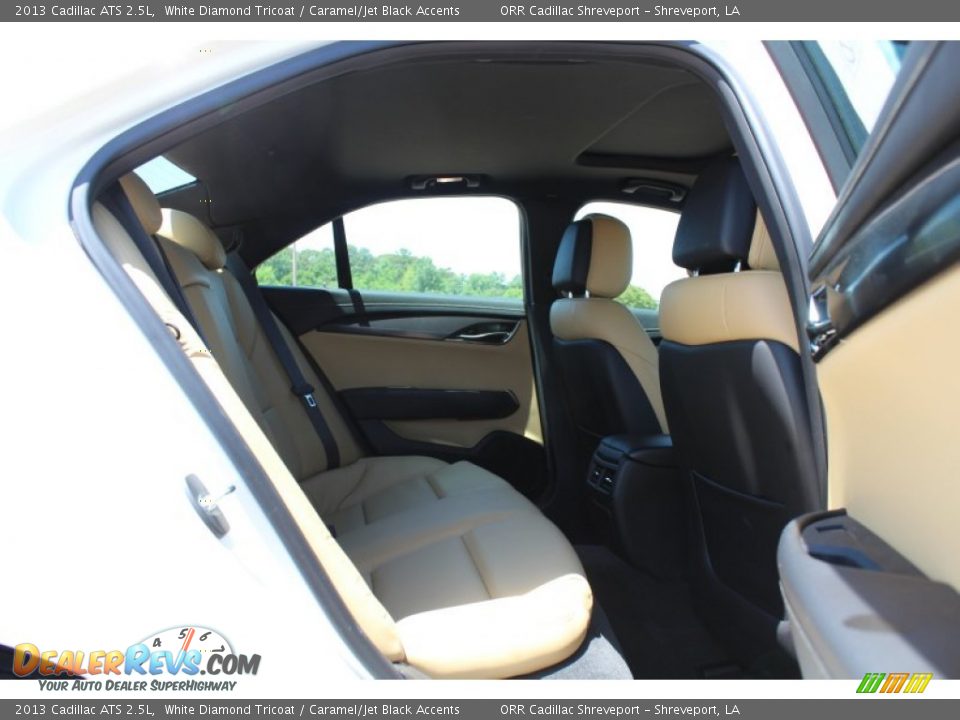 2013 Cadillac ATS 2.5L White Diamond Tricoat / Caramel/Jet Black Accents Photo #22