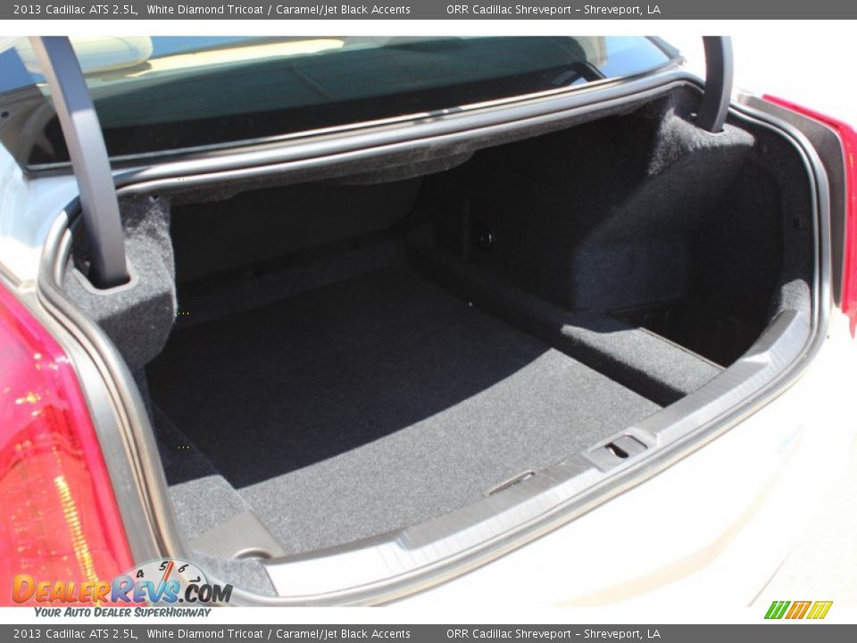 2013 Cadillac ATS 2.5L White Diamond Tricoat / Caramel/Jet Black Accents Photo #24