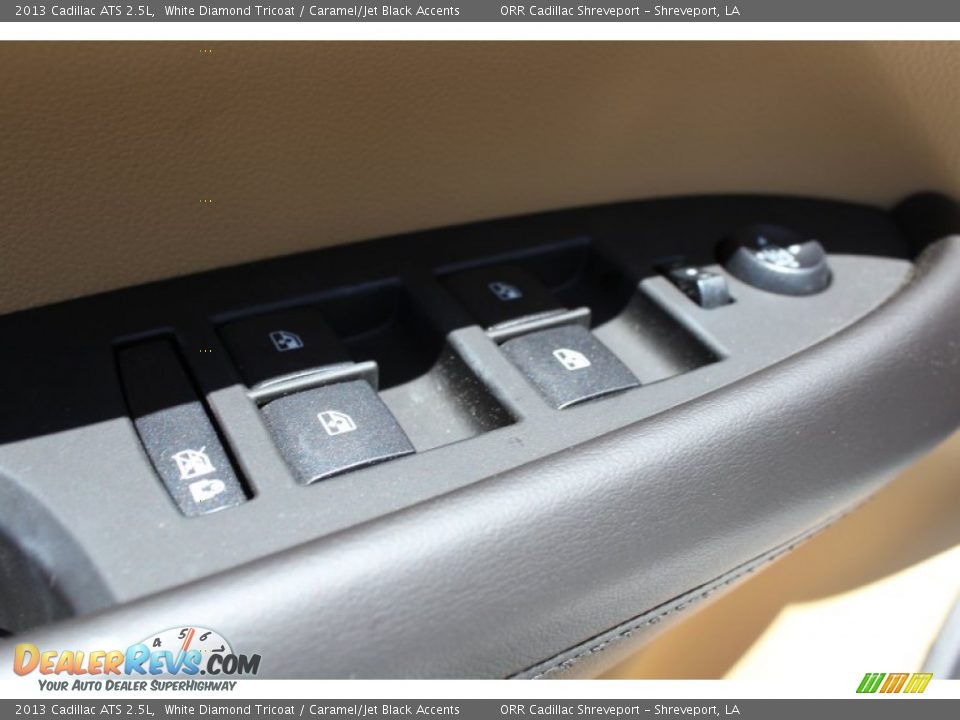 2013 Cadillac ATS 2.5L White Diamond Tricoat / Caramel/Jet Black Accents Photo #27