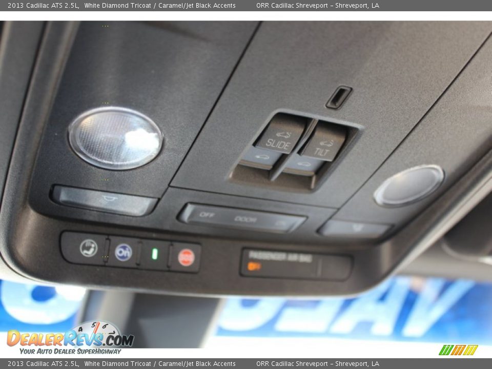 2013 Cadillac ATS 2.5L White Diamond Tricoat / Caramel/Jet Black Accents Photo #29