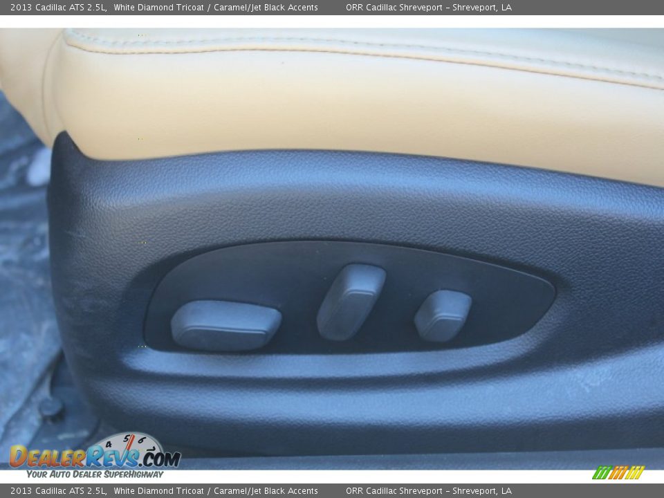 2013 Cadillac ATS 2.5L White Diamond Tricoat / Caramel/Jet Black Accents Photo #30