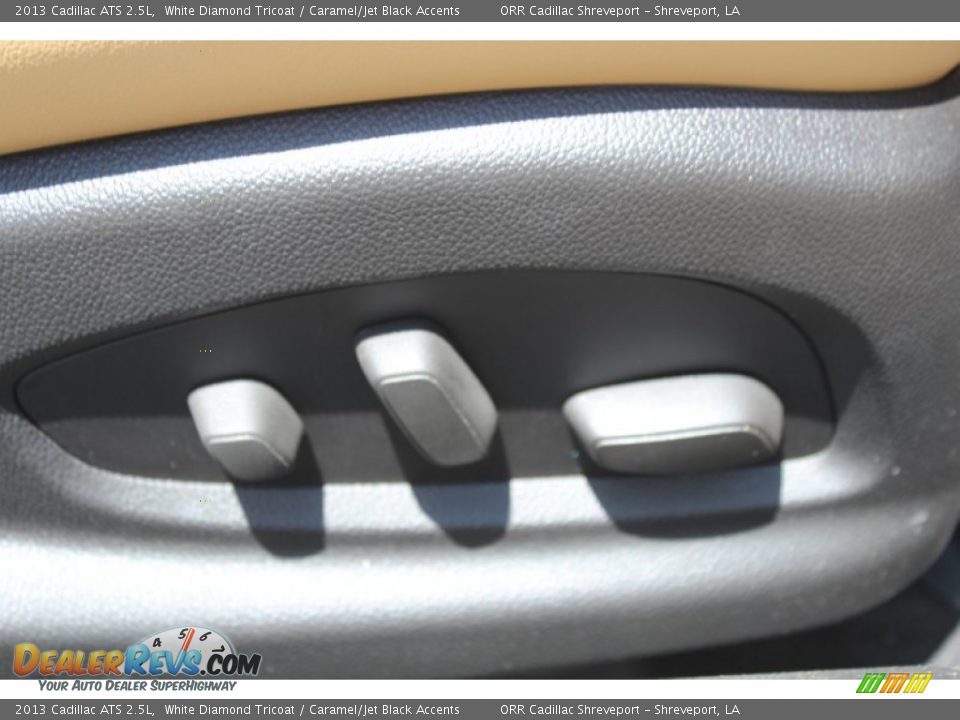 2013 Cadillac ATS 2.5L White Diamond Tricoat / Caramel/Jet Black Accents Photo #31