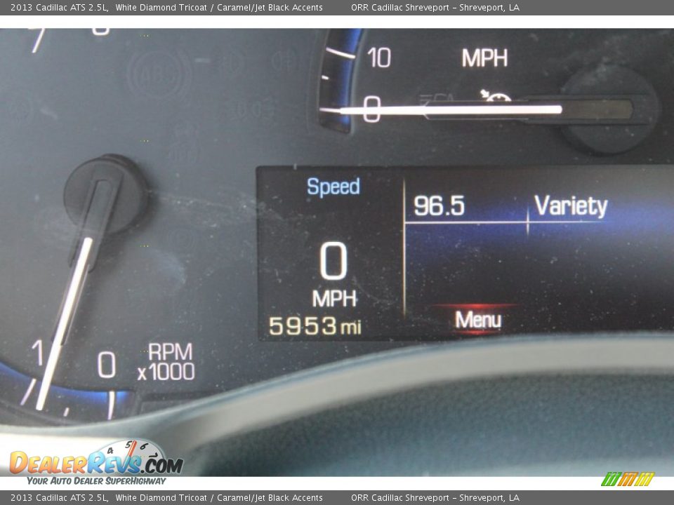 2013 Cadillac ATS 2.5L White Diamond Tricoat / Caramel/Jet Black Accents Photo #32