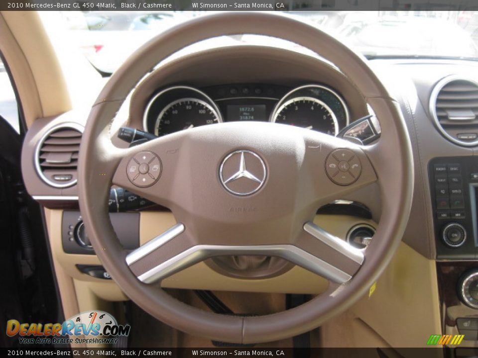 2010 Mercedes-Benz GL 450 4Matic Black / Cashmere Photo #11