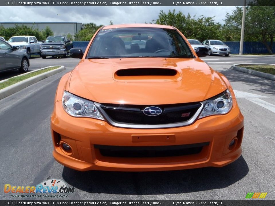 Tangerine Orange Pearl 2013 Subaru Impreza WRX STi 4 Door Orange Special Edition Photo #2