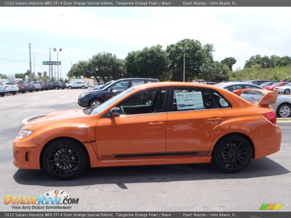 Tangerine Orange Pearl 2013 Subaru Impreza WRX STi 4 Door Orange