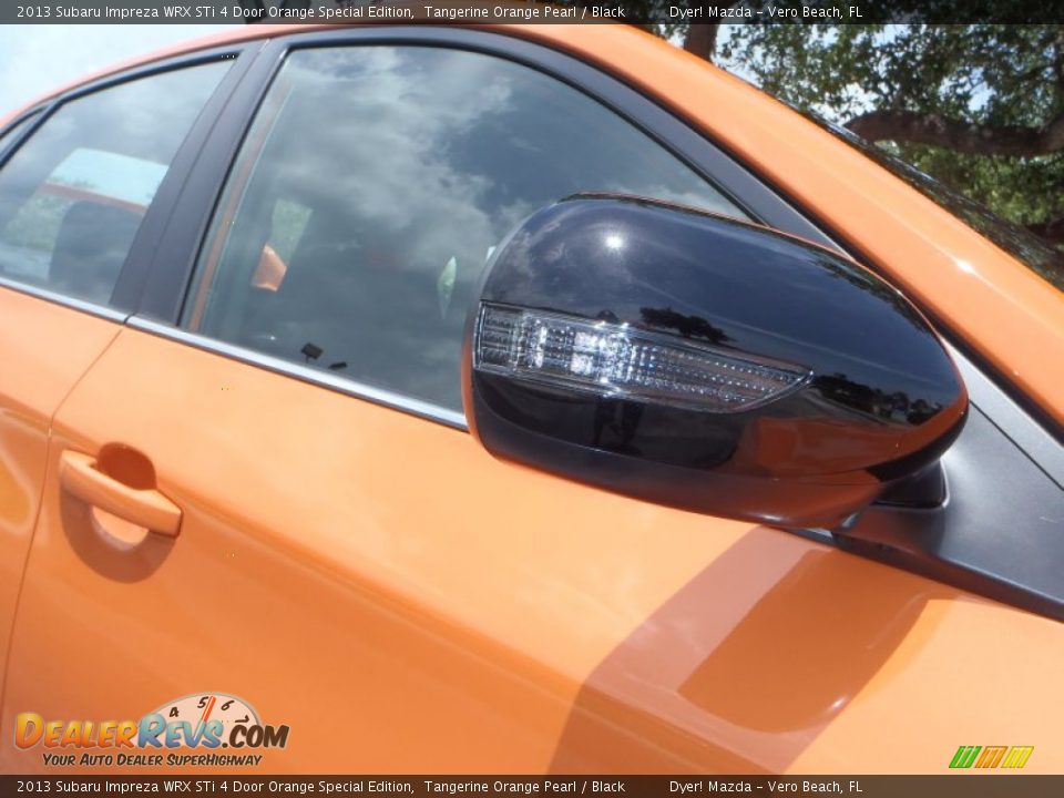 2013 Subaru Impreza WRX STi 4 Door Orange Special Edition Tangerine Orange Pearl / Black Photo #14