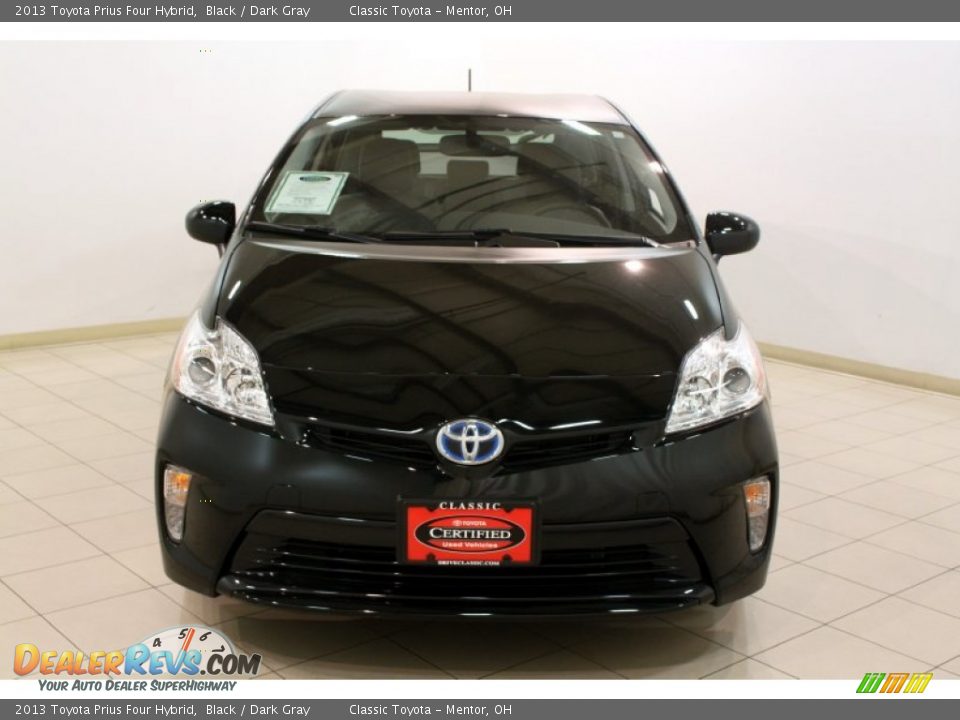 2013 Toyota Prius Four Hybrid Black / Dark Gray Photo #2