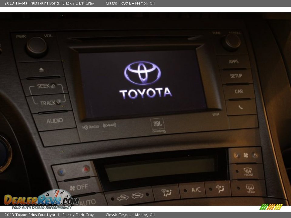 2013 Toyota Prius Four Hybrid Black / Dark Gray Photo #7