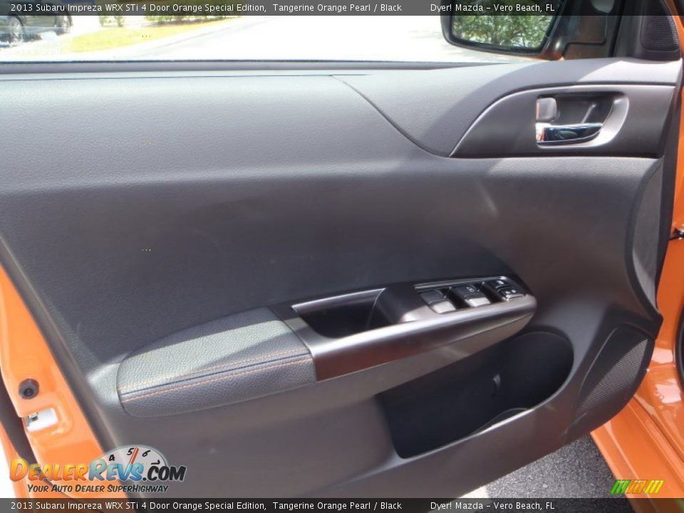 Door Panel of 2013 Subaru Impreza WRX STi 4 Door Orange Special Edition Photo #21