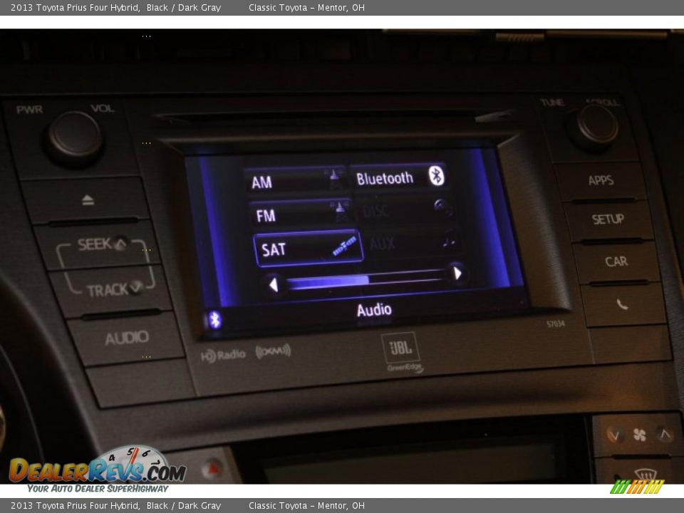 2013 Toyota Prius Four Hybrid Black / Dark Gray Photo #11