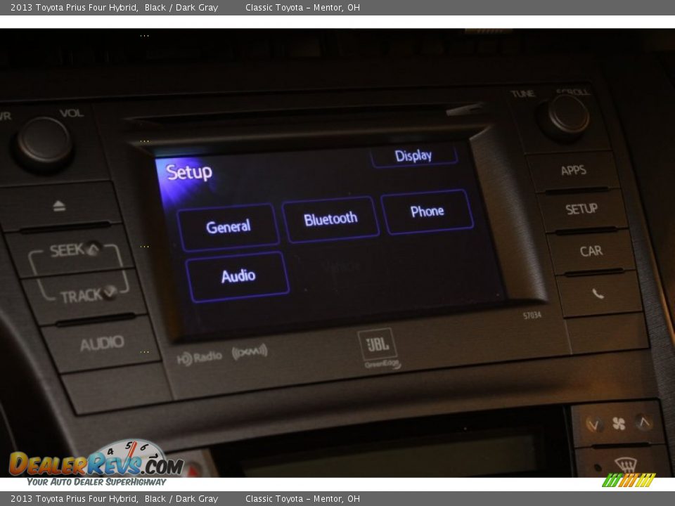 2013 Toyota Prius Four Hybrid Black / Dark Gray Photo #13