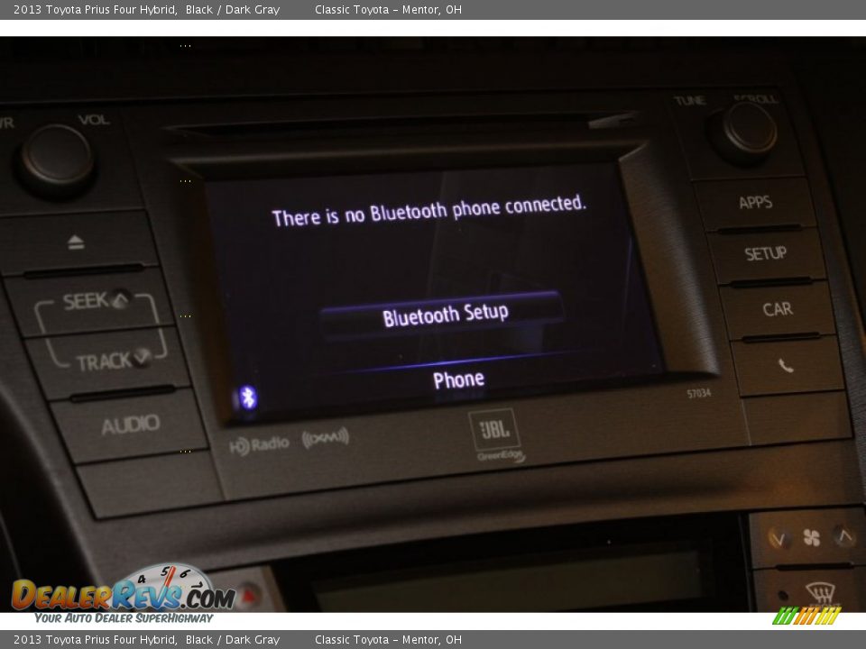 2013 Toyota Prius Four Hybrid Black / Dark Gray Photo #15