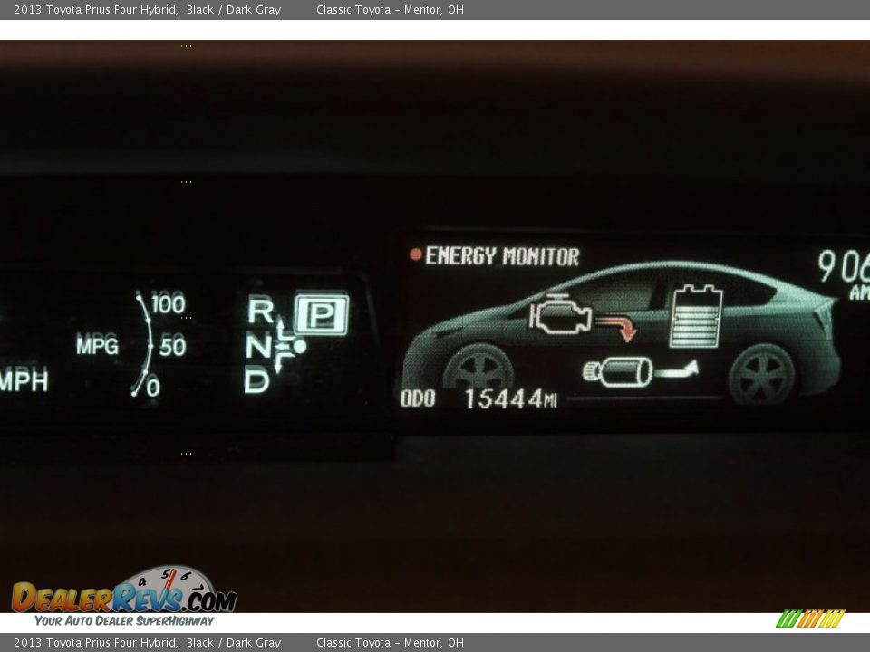 2013 Toyota Prius Four Hybrid Black / Dark Gray Photo #17