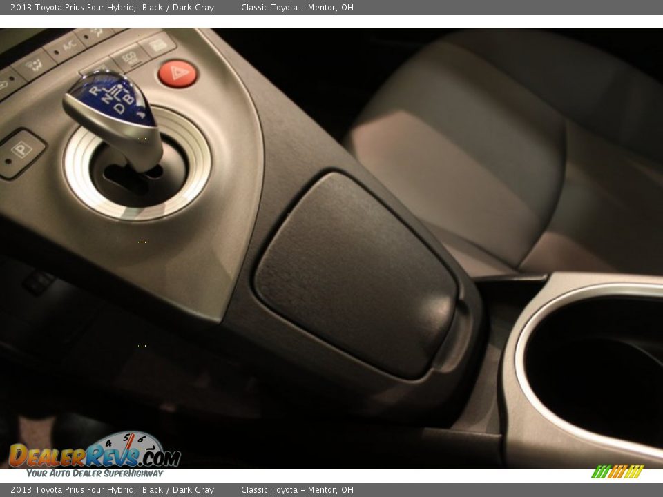 2013 Toyota Prius Four Hybrid Black / Dark Gray Photo #18