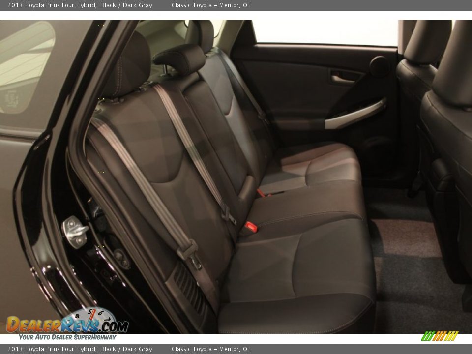 2013 Toyota Prius Four Hybrid Black / Dark Gray Photo #20