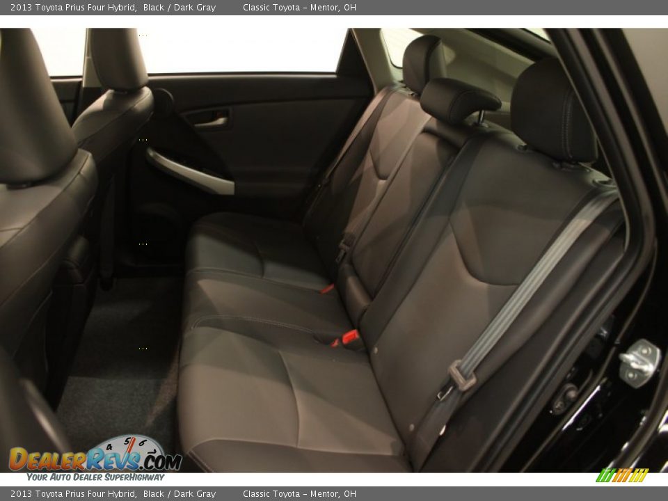 2013 Toyota Prius Four Hybrid Black / Dark Gray Photo #21