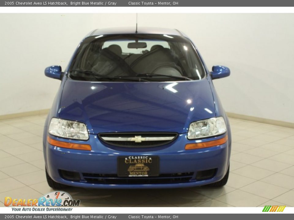 2005 Chevrolet Aveo LS Hatchback Bright Blue Metallic / Gray Photo #2