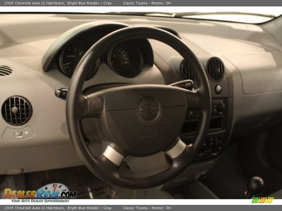 2005 Chevrolet Aveo LS Hatchback Steering Wheel Photo #7