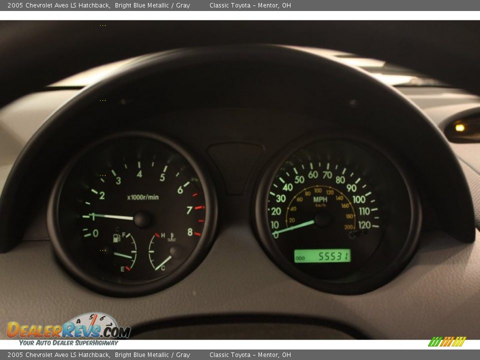 2005 Chevrolet Aveo LS Hatchback Gauges Photo #8