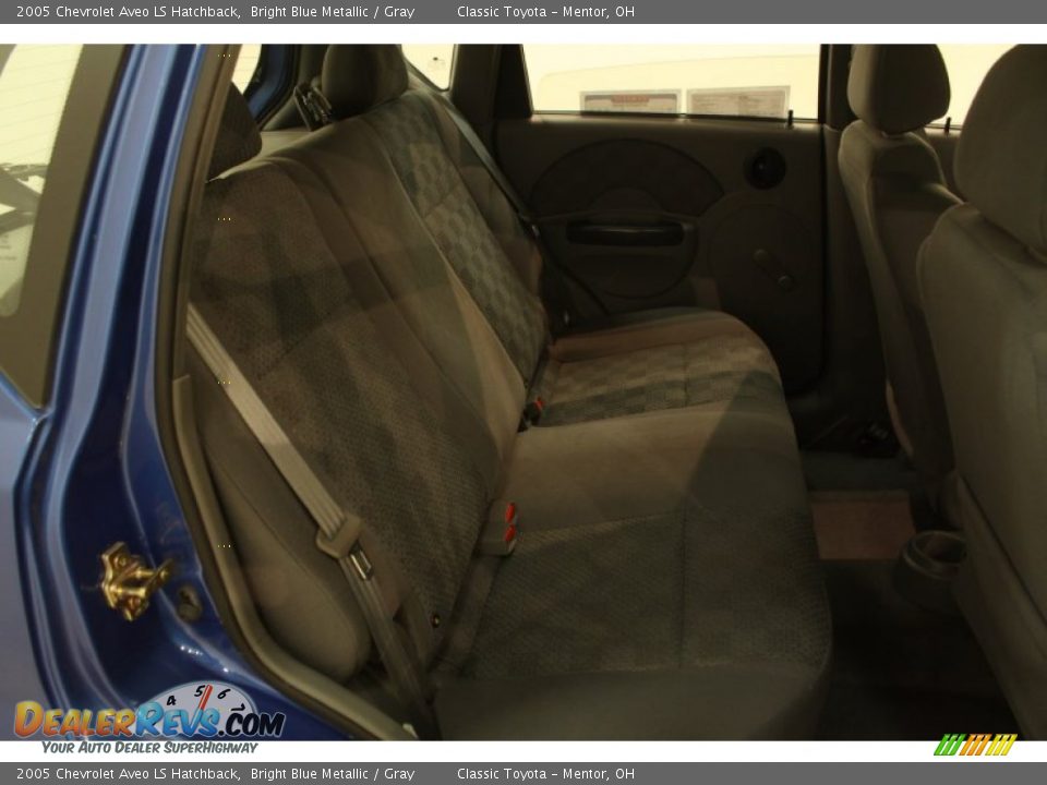 2005 Chevrolet Aveo LS Hatchback Bright Blue Metallic / Gray Photo #12