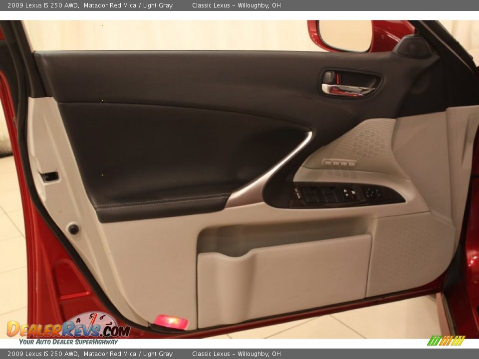 2009 Lexus IS 250 AWD Matador Red Mica / Light Gray Photo #4