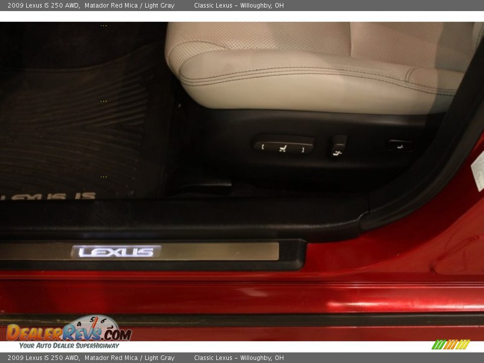 2009 Lexus IS 250 AWD Matador Red Mica / Light Gray Photo #6