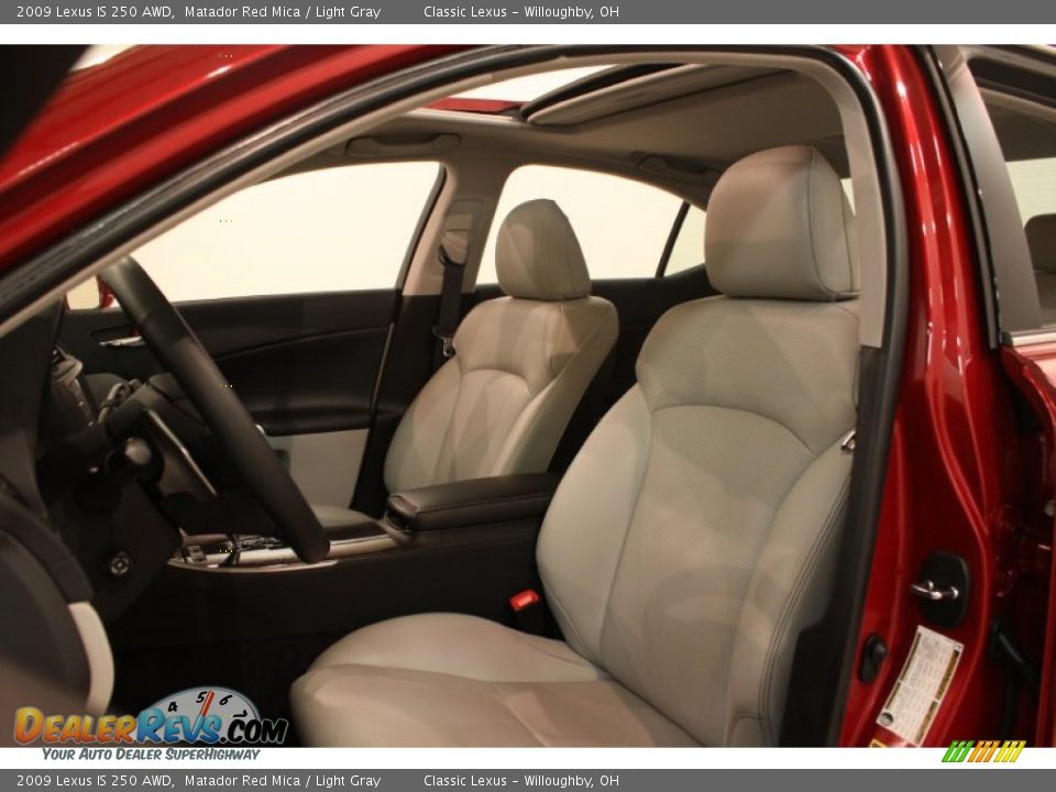 2009 Lexus IS 250 AWD Matador Red Mica / Light Gray Photo #7