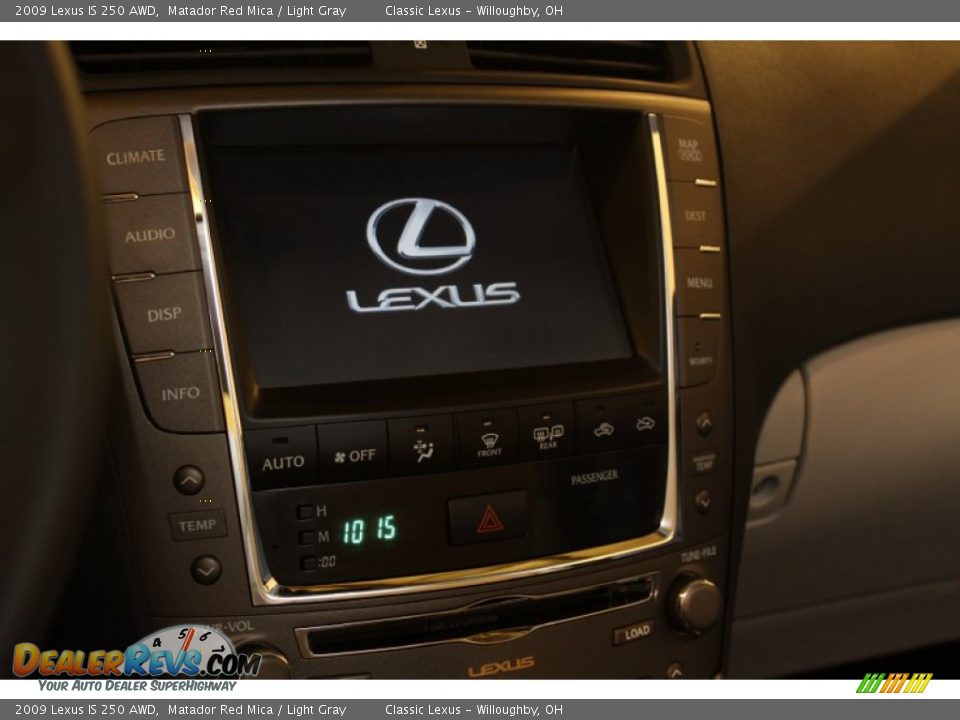 2009 Lexus IS 250 AWD Matador Red Mica / Light Gray Photo #10