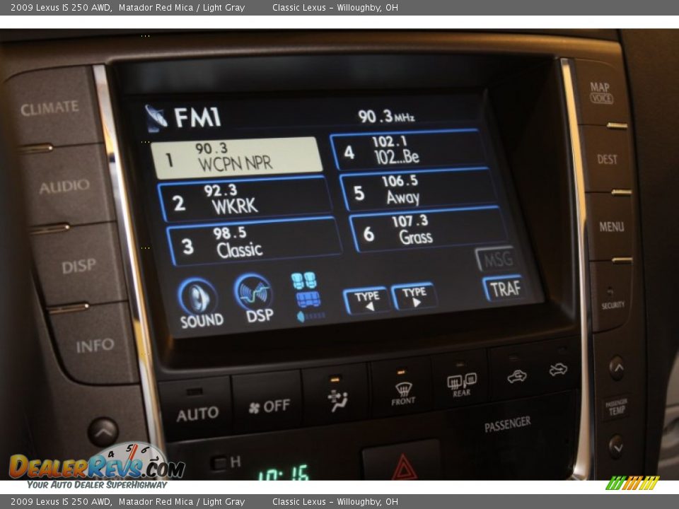 2009 Lexus IS 250 AWD Matador Red Mica / Light Gray Photo #11