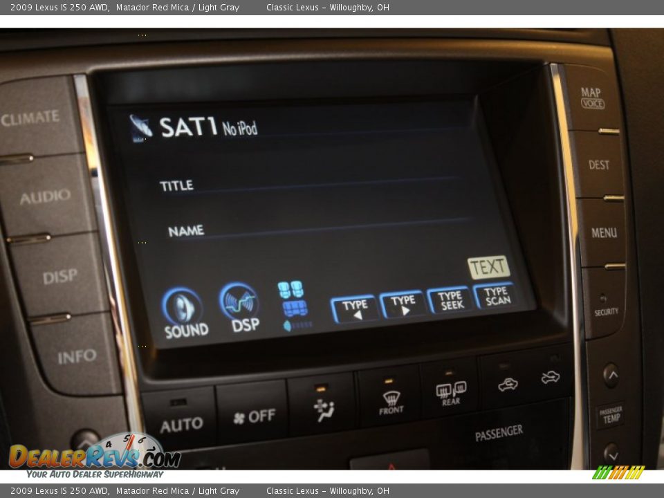 2009 Lexus IS 250 AWD Matador Red Mica / Light Gray Photo #13