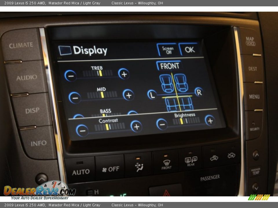 2009 Lexus IS 250 AWD Matador Red Mica / Light Gray Photo #15